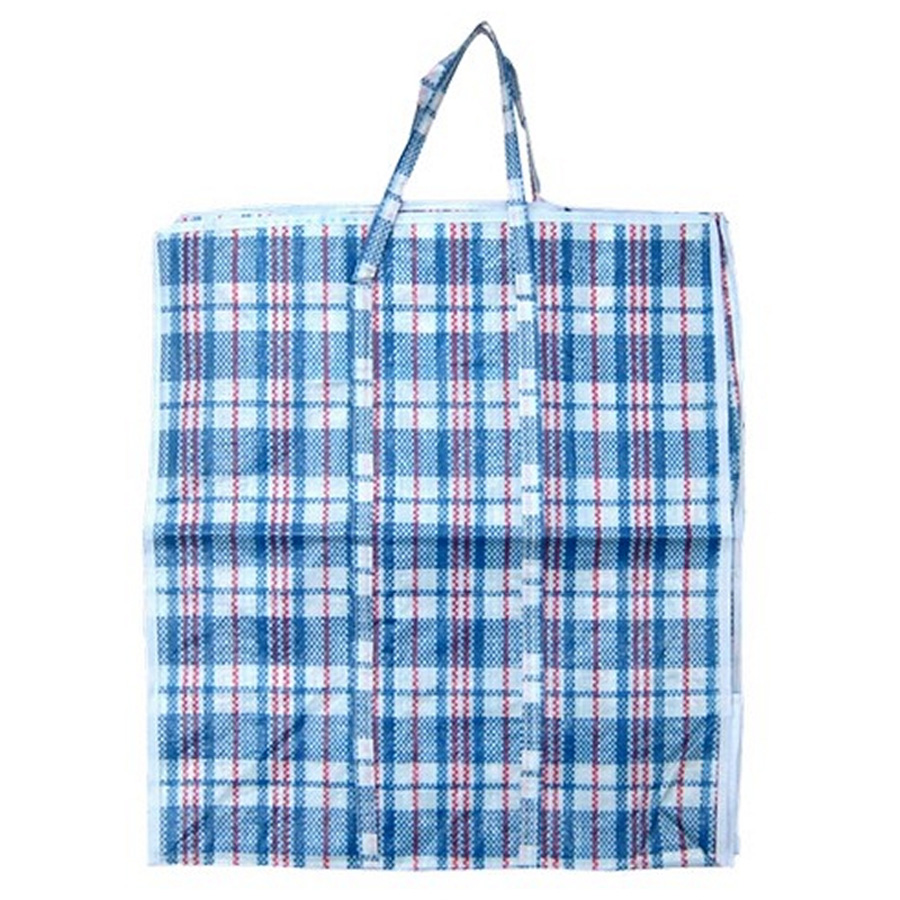 [23132] COTTON VALLEY CHECK SHOPPING BAG ( 20 X 22 X 12) IN