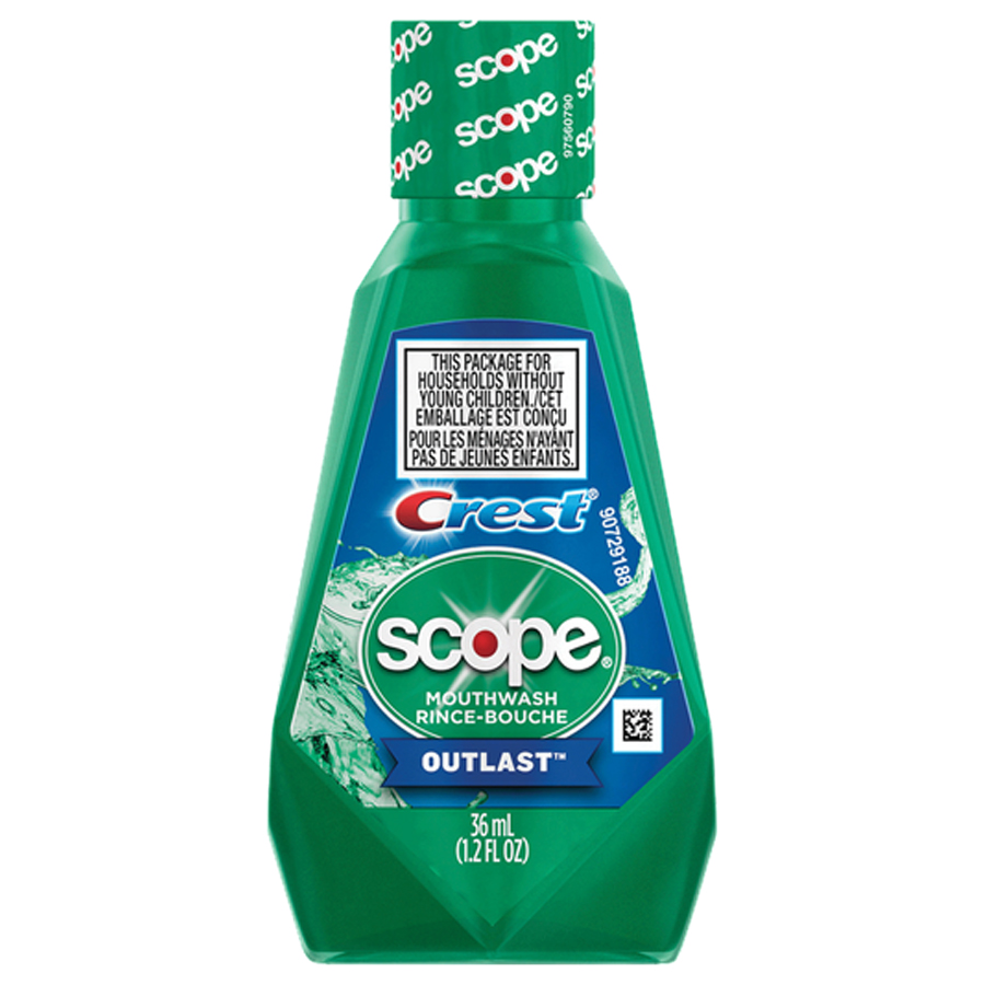 [75066] CREST MOUTHWASH 1.2 OZ CLASSIC WITH SCOPE