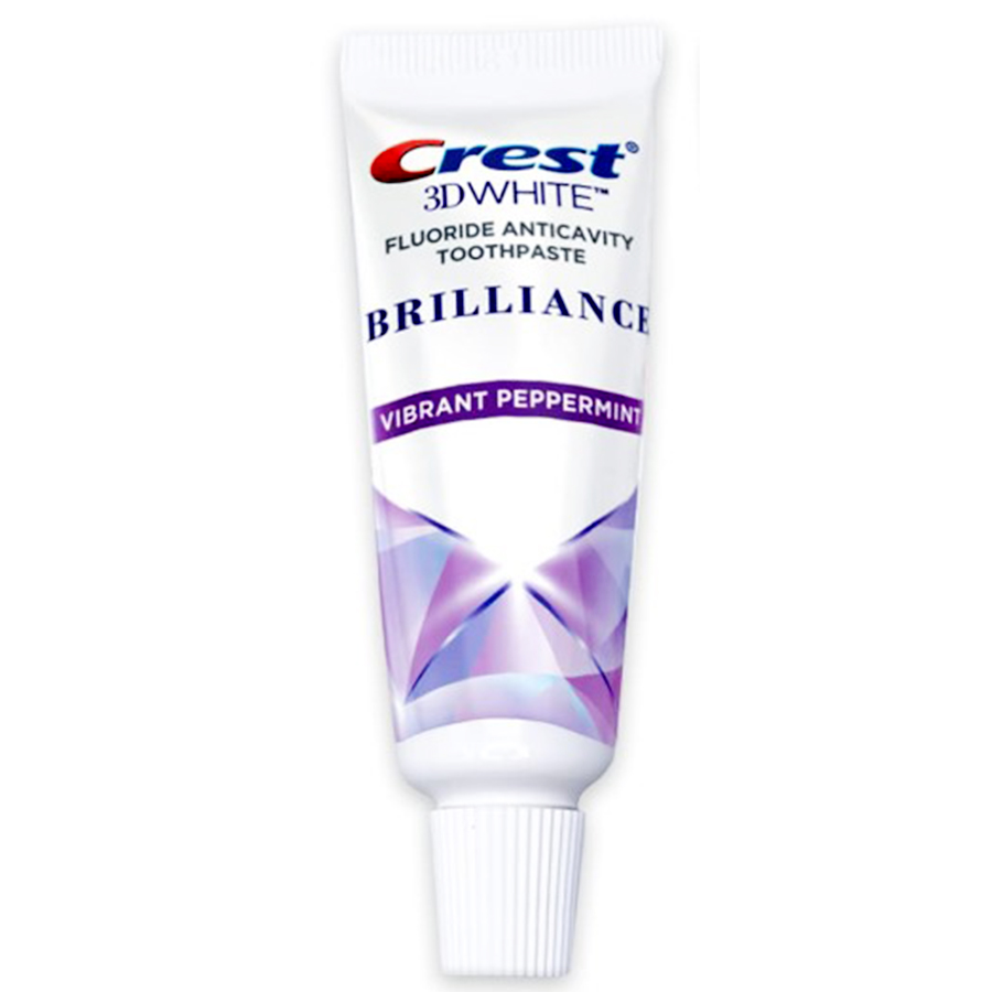 [06623] CREST TOOTHPASTE .85 OZ 3D WHITE BRILLIANCE TEETH WHITENING VIBRANT PEPPERMINT