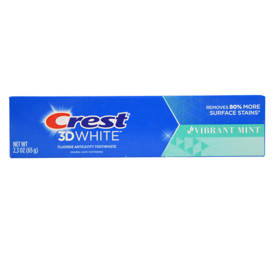 [53864] CREST TOOTHPASTE 2.3 OZ 3D WHITE VIBRANT MINT