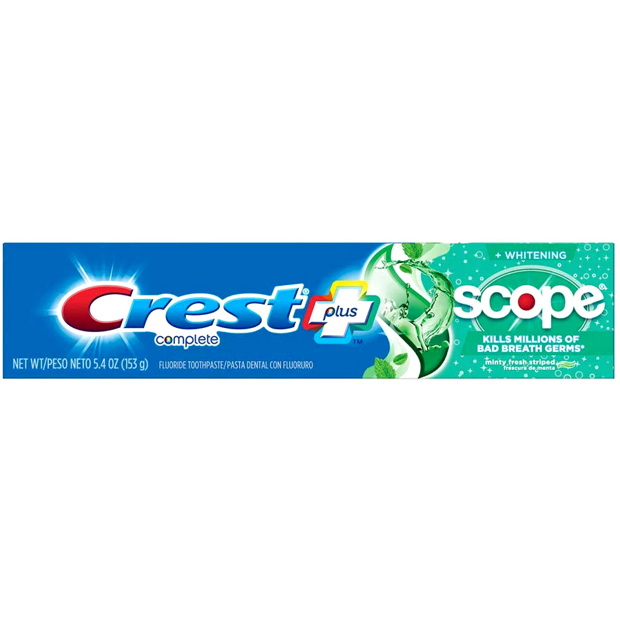 [405064] CREST TOOTHPASTE 5.4 OZ 4 PK COMPLETE WHITENING MINTY FRESH