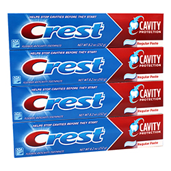 [405142] CREST TOOTHPASTE 8.2 OZ 4CT QUAD PACK REGULAR
