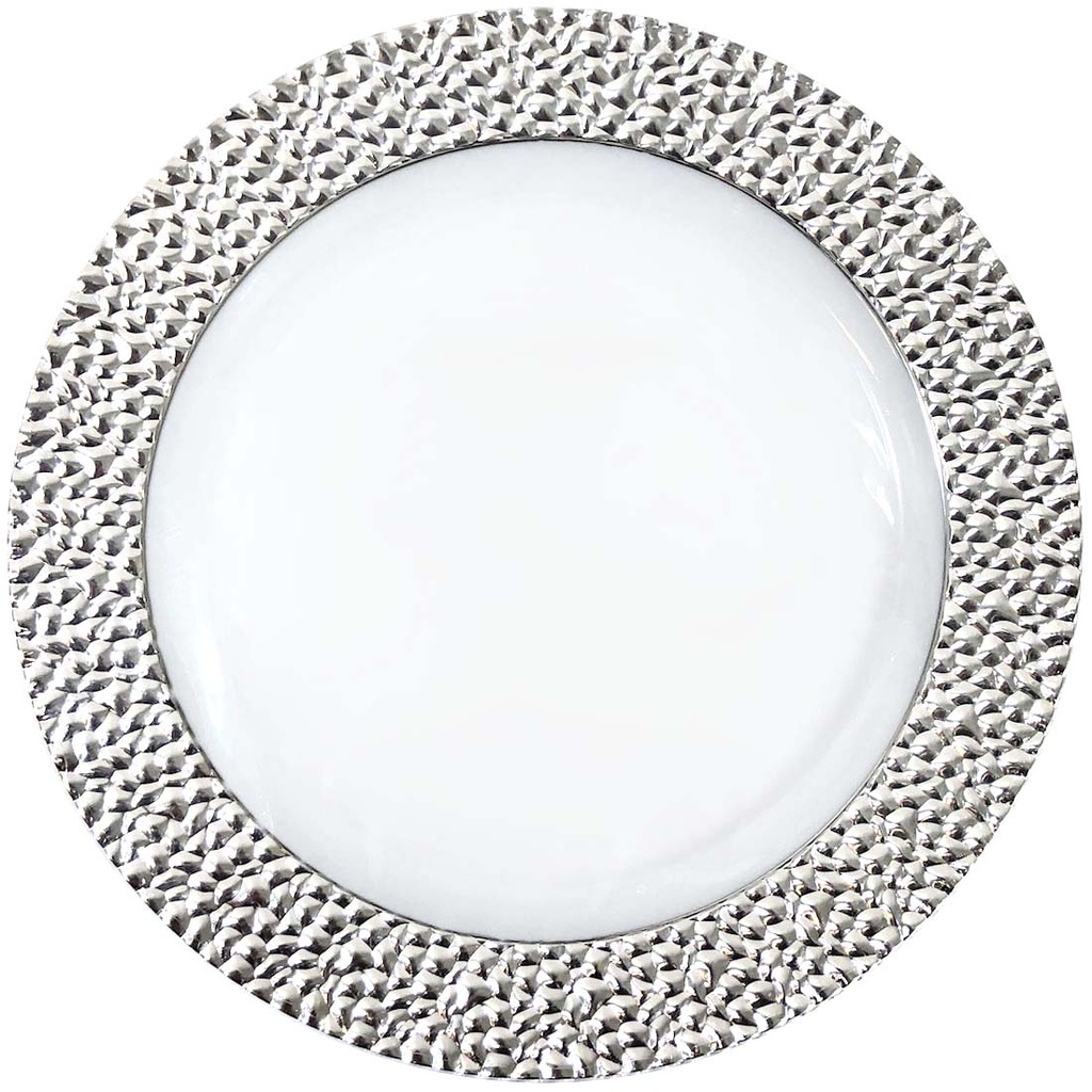 [36109] CROWN DESSERT PLATE ROYAL COLLECTION 7 IN 10 PK SILVER