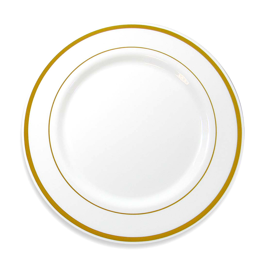 [84307] CROWN DINNER PLATE EXECUTIVE COLLECTION 10 IN 10 PK GOLD