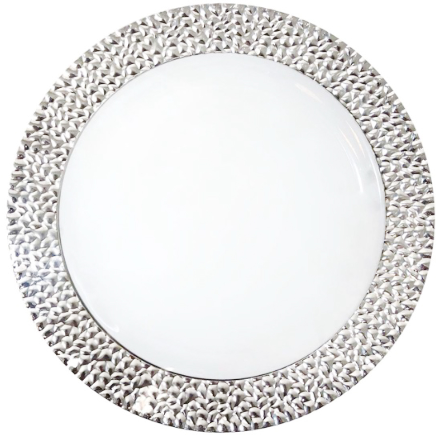 [36106] CROWN DINNER PLATE ROYAL COLLECTION 10 IN 10 PK SILVER