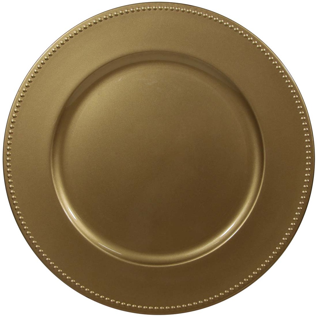 [36762] CROWN DINNERWARE 13 IN CHARGER PLATE GOLD
