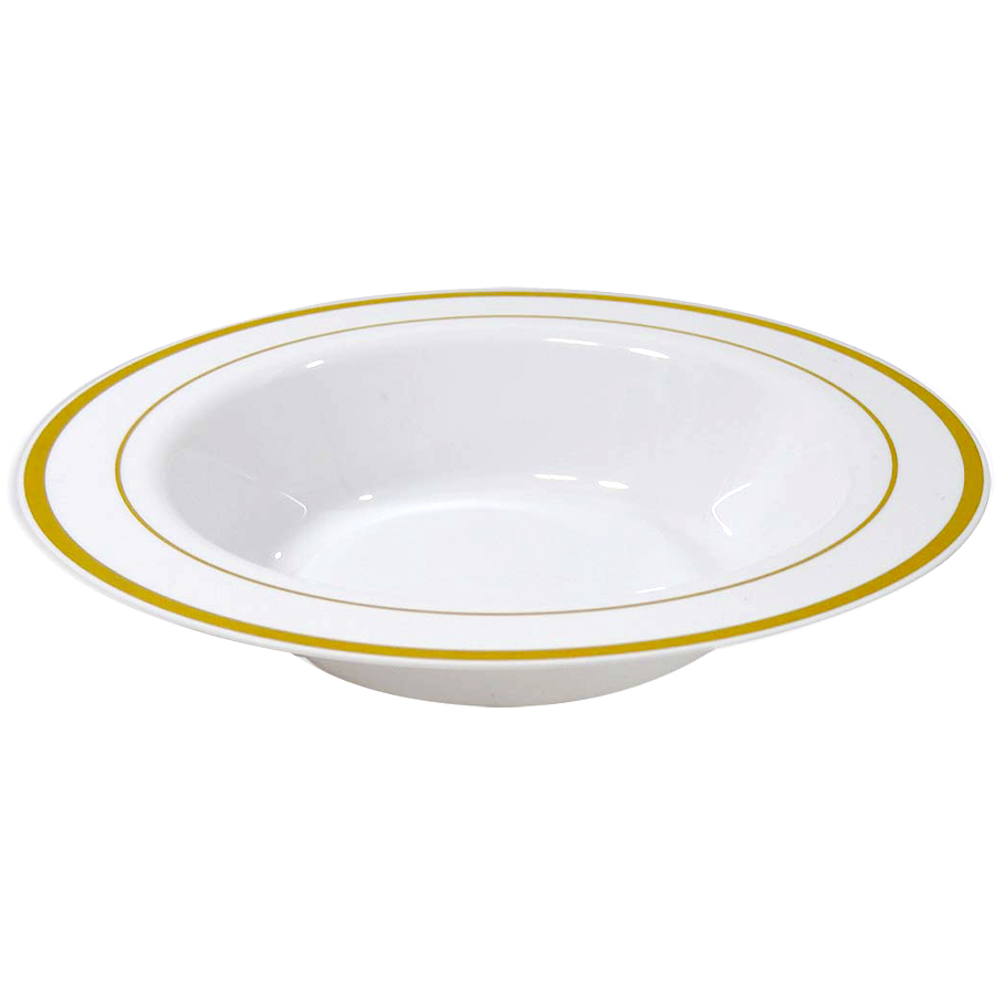 [84310] CROWN SOUP BOWL EXECUTIVE COLLECTION 12 OZ 10 PK GOLD