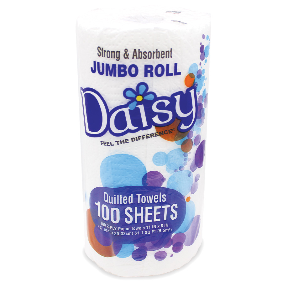 [61021] DAISY PAPER TOWEL 100 CT 2 PLY JUMBO ROLL
