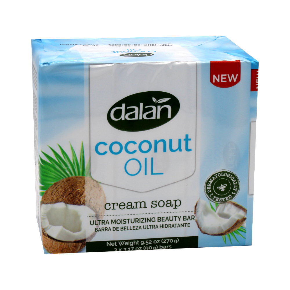 [28877] DALAN BAR SOAP 3.17 OZ 3 PK COCONUT OIL