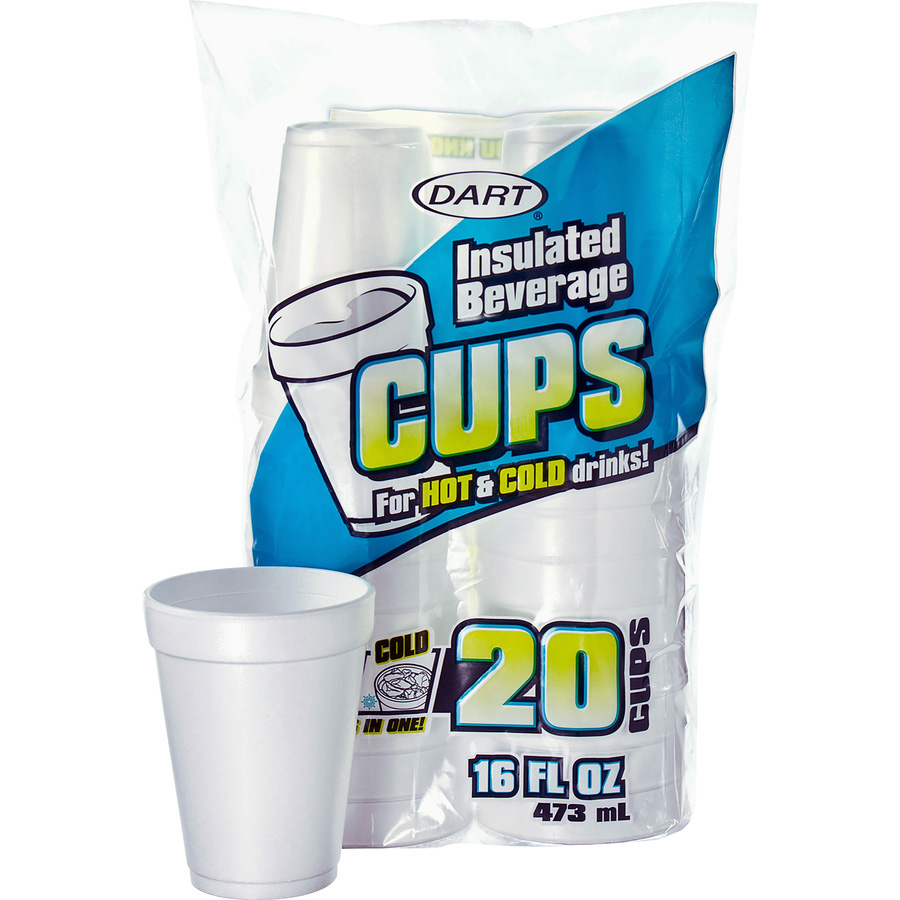 [252000] DART FOAM CUP 16 OZ 20 CT