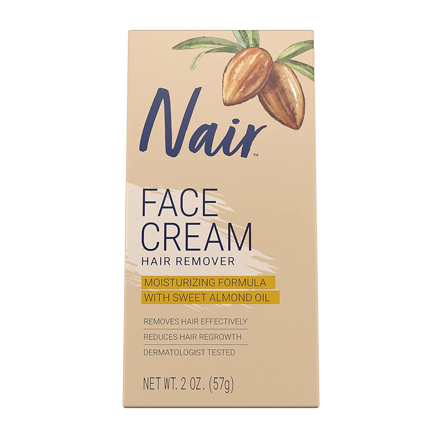 [021031] NAIR FACIAL HAIR REMOVAL CREAM 2 OZ WITH SWEET ALMOND OIL