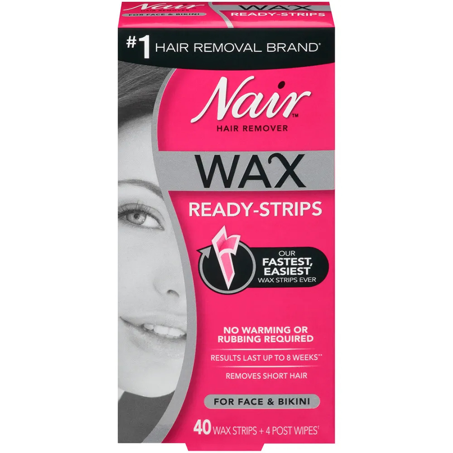 [019572] NAIR WAX STRIPS READY STRIPS FACE WAX