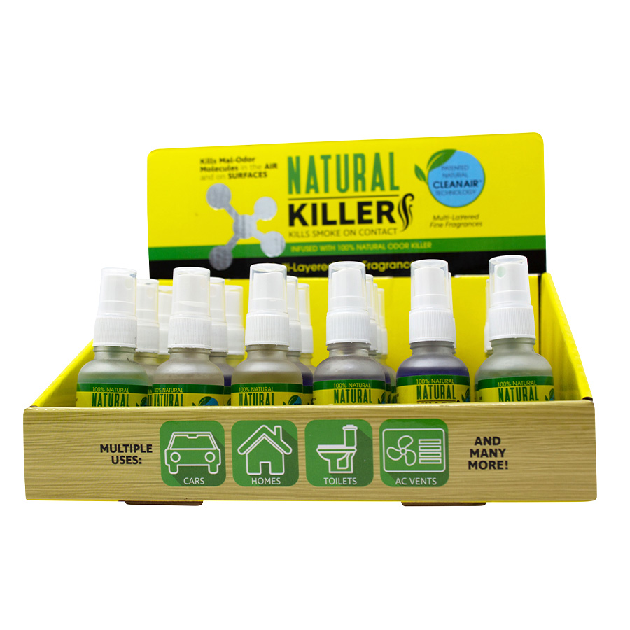 [201099] NATURAL KILLER AIR FRESHENERS 1 OZ / 30 ML 360 FRESH