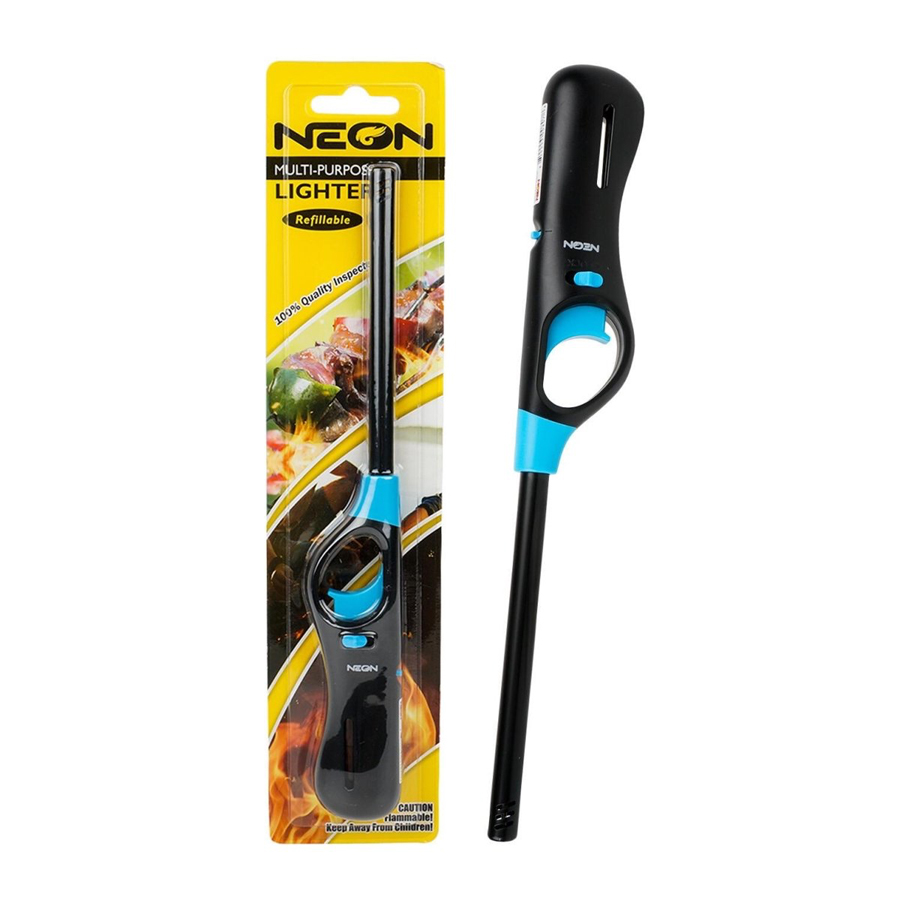 [80720] NEON BBQ LIGHTER 1 PK BLISTER PACK (72 UINTS IN A CASE)