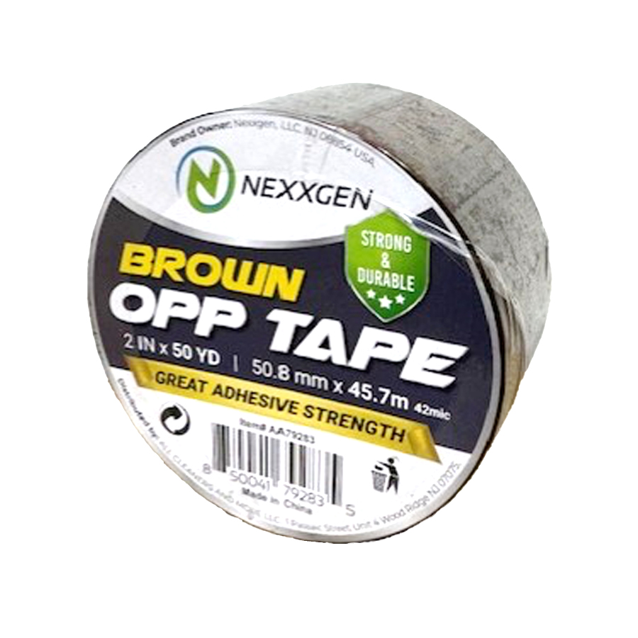 [79283] NEXXGEN OPP TAPE 2 IN 50 YD BROWN