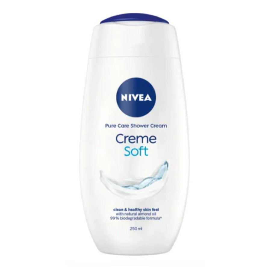 [402061] NIVEA BODY WASH 250 ML PURE CARE CREME SOFT