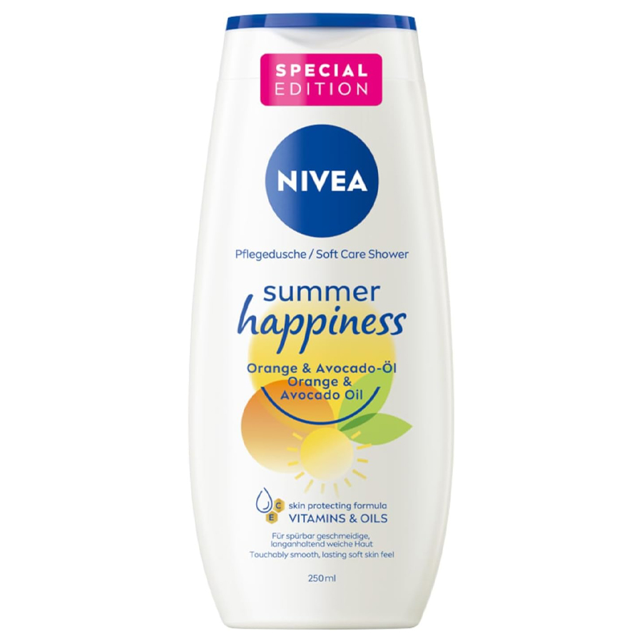 [402069] NIVEA BODY WASH 250ML SUMMER HAPPINESS ORANGE