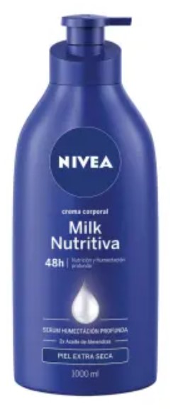[400066] NIVEA CREAM 1000 ML MILK NUTRITIVA