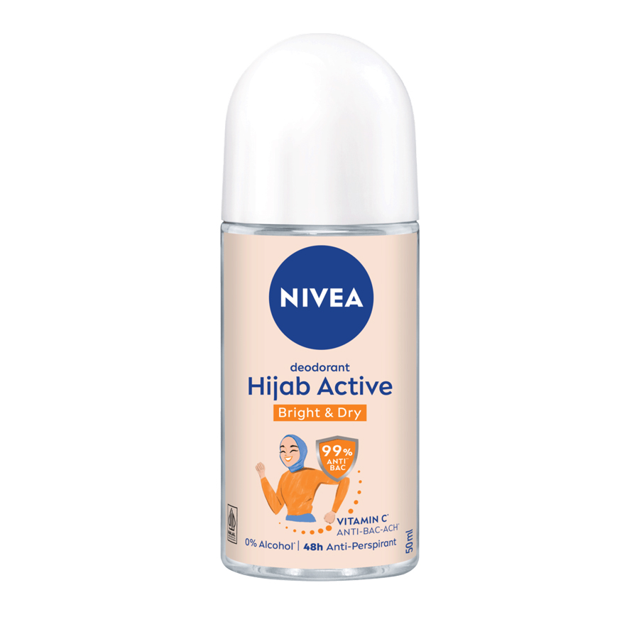 [406079] NIVEA ROLL ON 50ML HIJAB ACTIVE BRIGHT & DRY